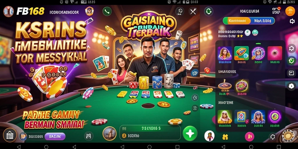Tampilan gameplay menarik dari FB168 dengan berbagai permainan Kasino.