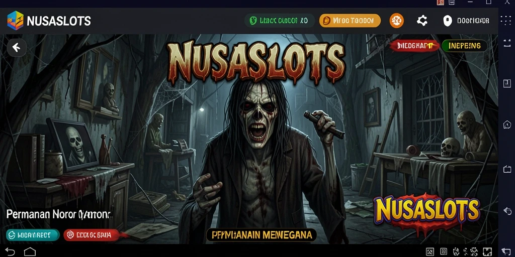Gameplay menakutkan dalam NUSASLOTS dengan suasana yang memikat.