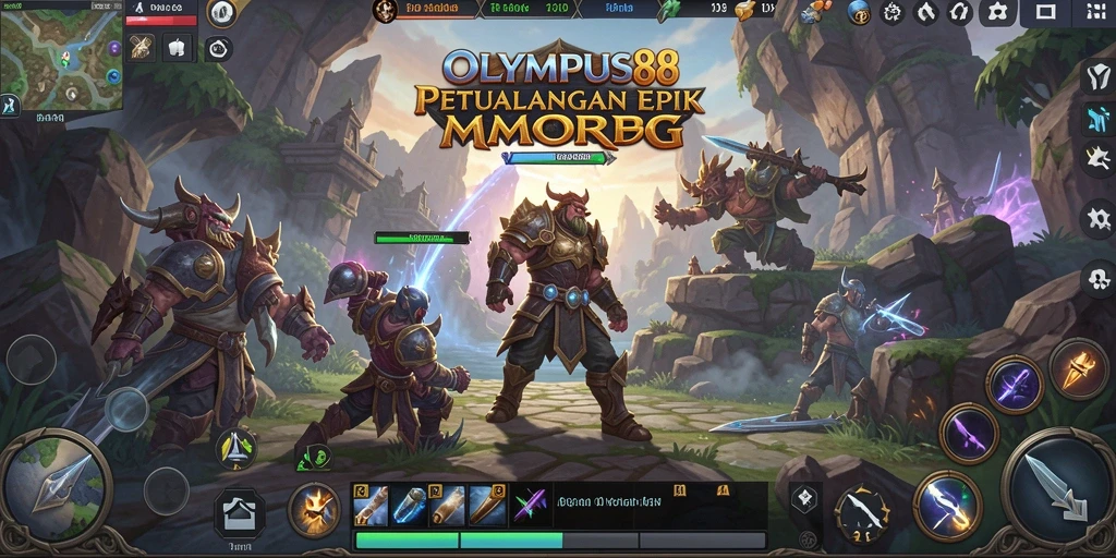 Screenshot gameplay OLYMPUS88 dengan aksi seru di dunia fantasi.