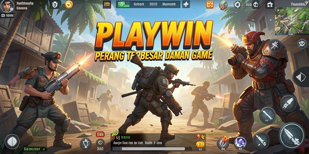 Tampilan gameplay intens di arena Battle Royale.