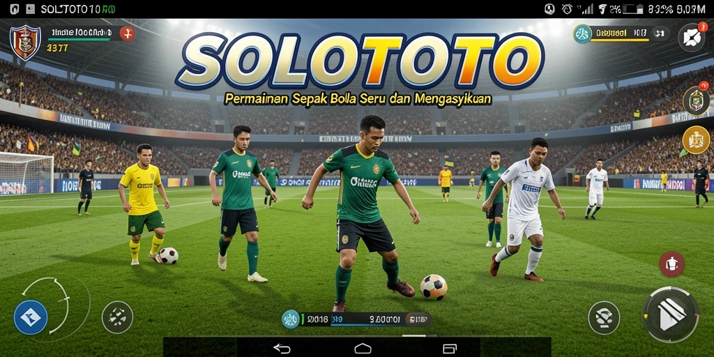 Screenshot gameplay menarik dari SOLOTOTO yang menunjukkan aksi di lapangan.