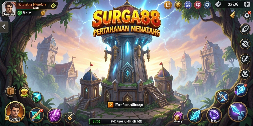 Gambaran gameplay seru dari SURGA88 di Tower Defense.